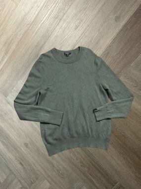 Rag & Bone Cashmere Crewneck Luxury Sweater Mens XL Army Green‎ Classic Ivy